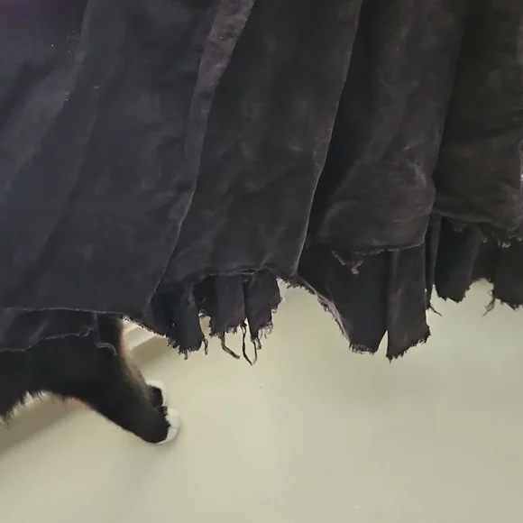 NWT Oli & Hali Black Patchwork Distressed Oversized Cardigan - Picture 7 of 12